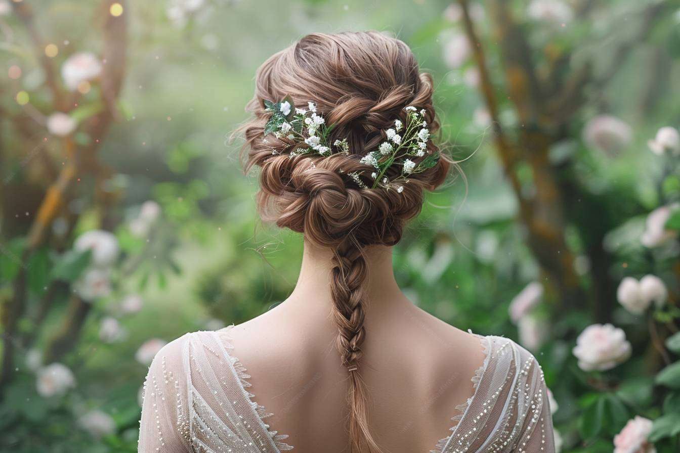 découvrez nos idées élégantes de tresses et chignons pour sublimer votre coiffure de mariage, alliant style et romantisme pour le grand jour.