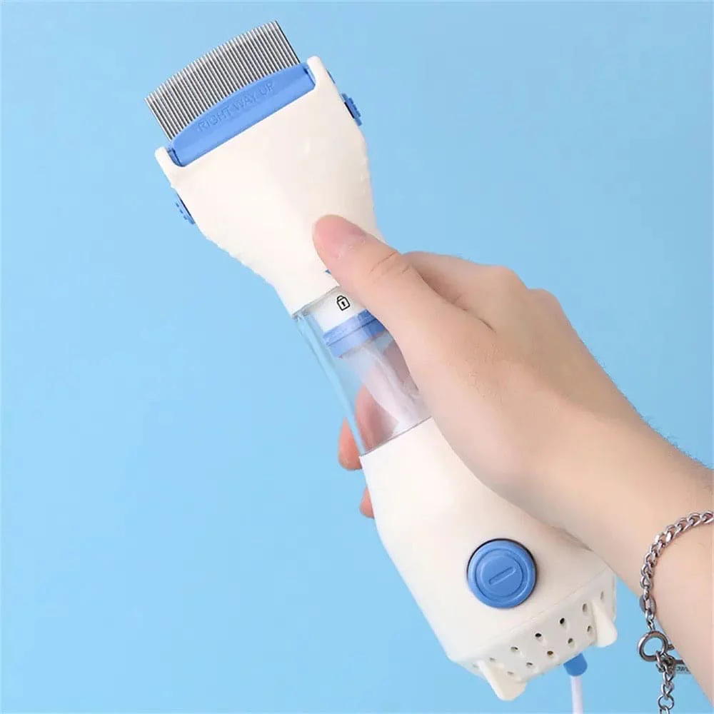 peigne électrique anti-poux efficace pour éliminer rapidement et sans douleur les poux et lentes. facile à utiliser et adapté à toute la famille.