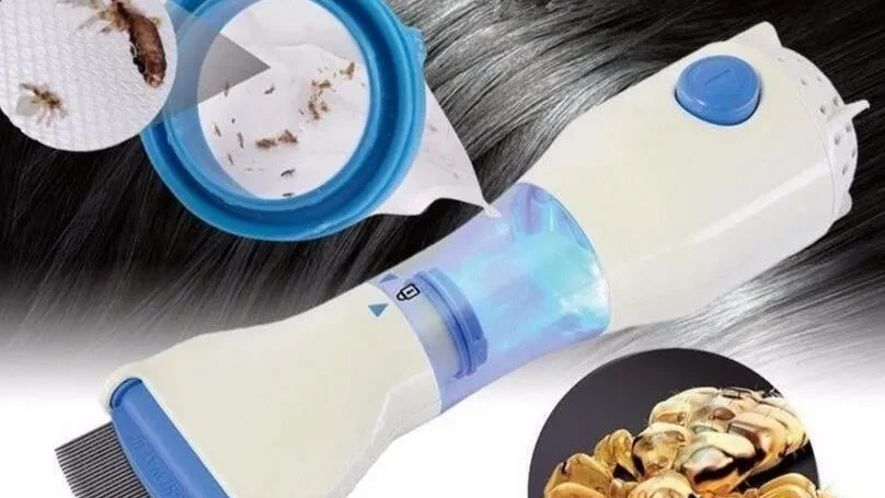 peigne anti-poux électrique efficace pour éliminer rapidement poux et lentes, facile à utiliser et sans produits chimiques.