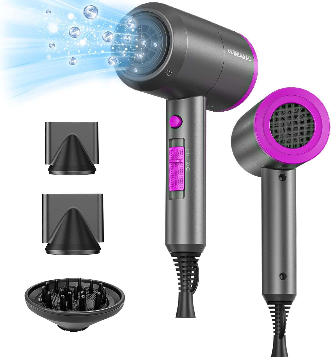 sèche-cheveux professionnel léger offrant performance optimale et maniabilité pour un coiffage rapide et efficace.