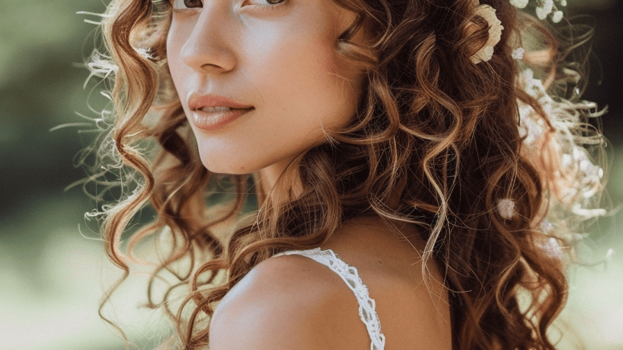 découvrez des coiffures de mariage élégantes et adaptées aux cheveux bouclés pour un jour spécial inoubliable.