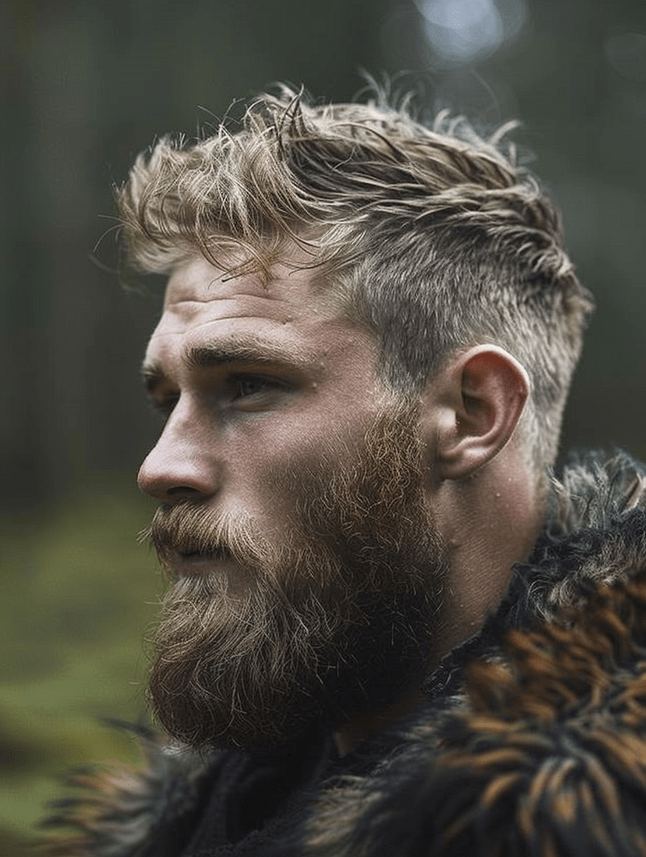 découvrez la coupe courte viking pour homme, un style moderne et audacieux inspiré des guerriers nordiques, parfait pour un look viril et tendance.